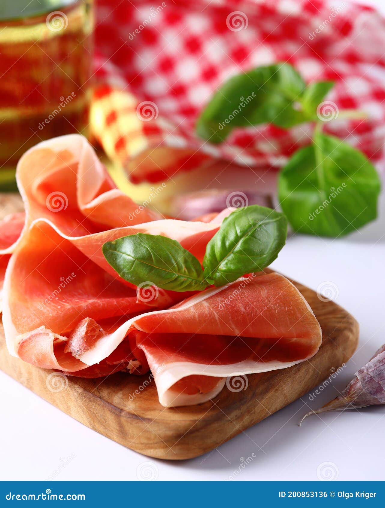 Italian parma ham stock photo. Image of rosemary, crudo 200853136