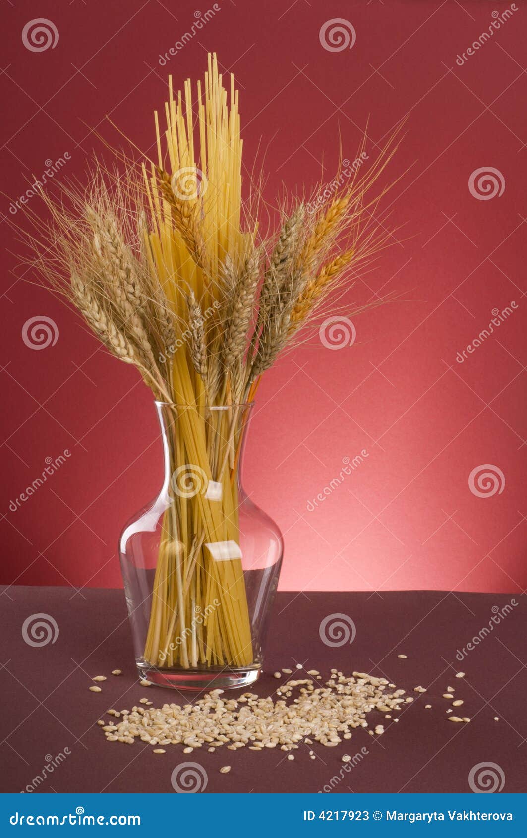 Italian Pasta and Cereals with Grains. Stock Image - Image of dried ...