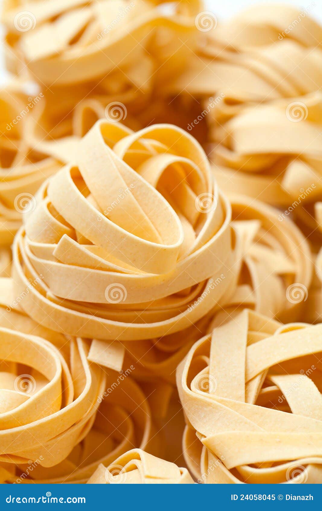 Italian pasta fettuccini stock image. Image of collection 24058045