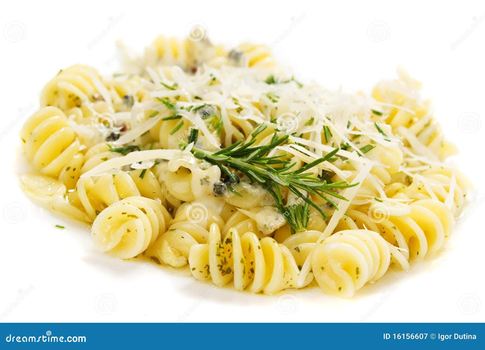 Italian Pasta with Parmesan Cheese Stock Image Image of isolated