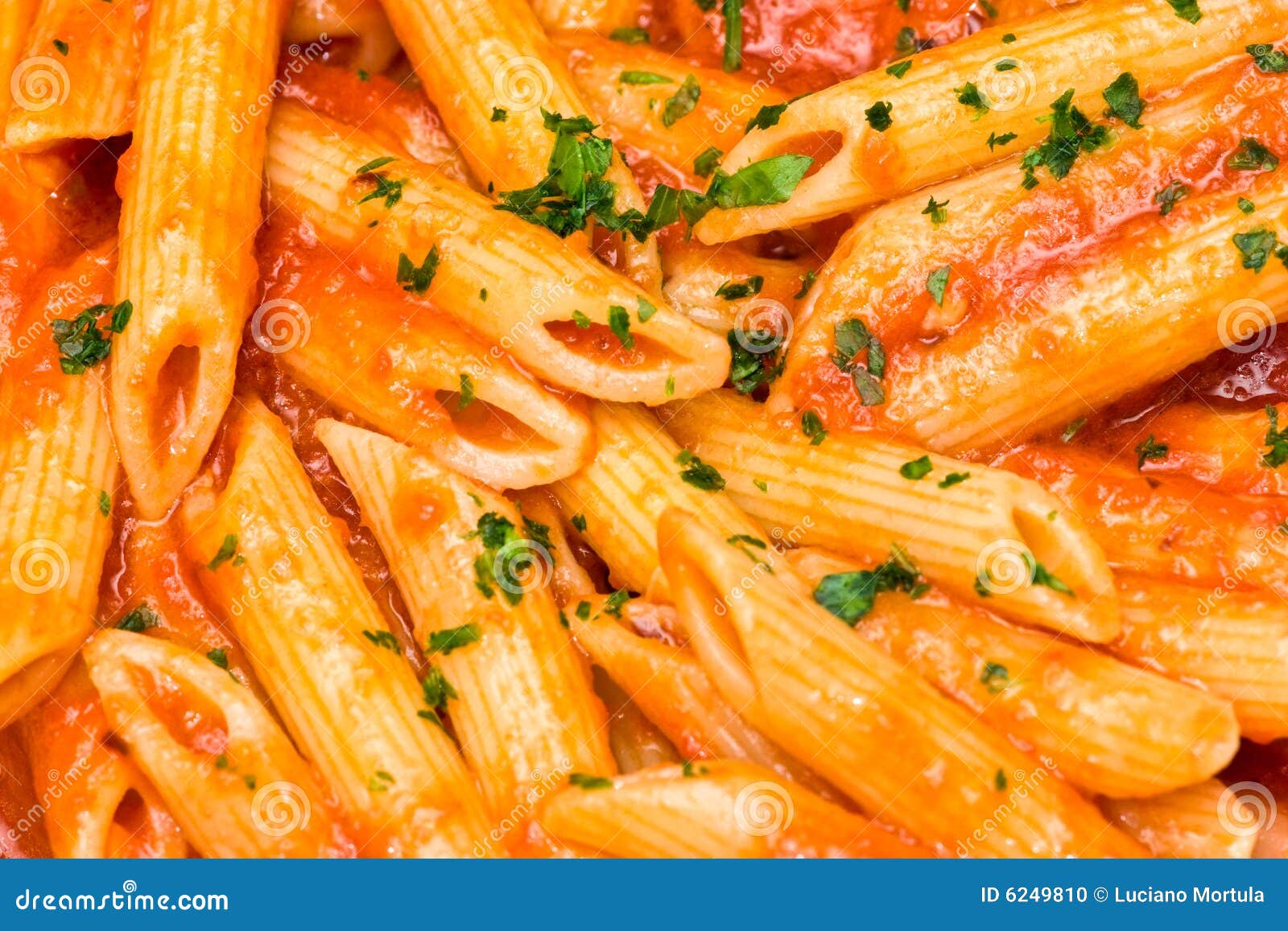 Italian Pasta. Penne All Arrabbiata Stock Photo Image of ingredients