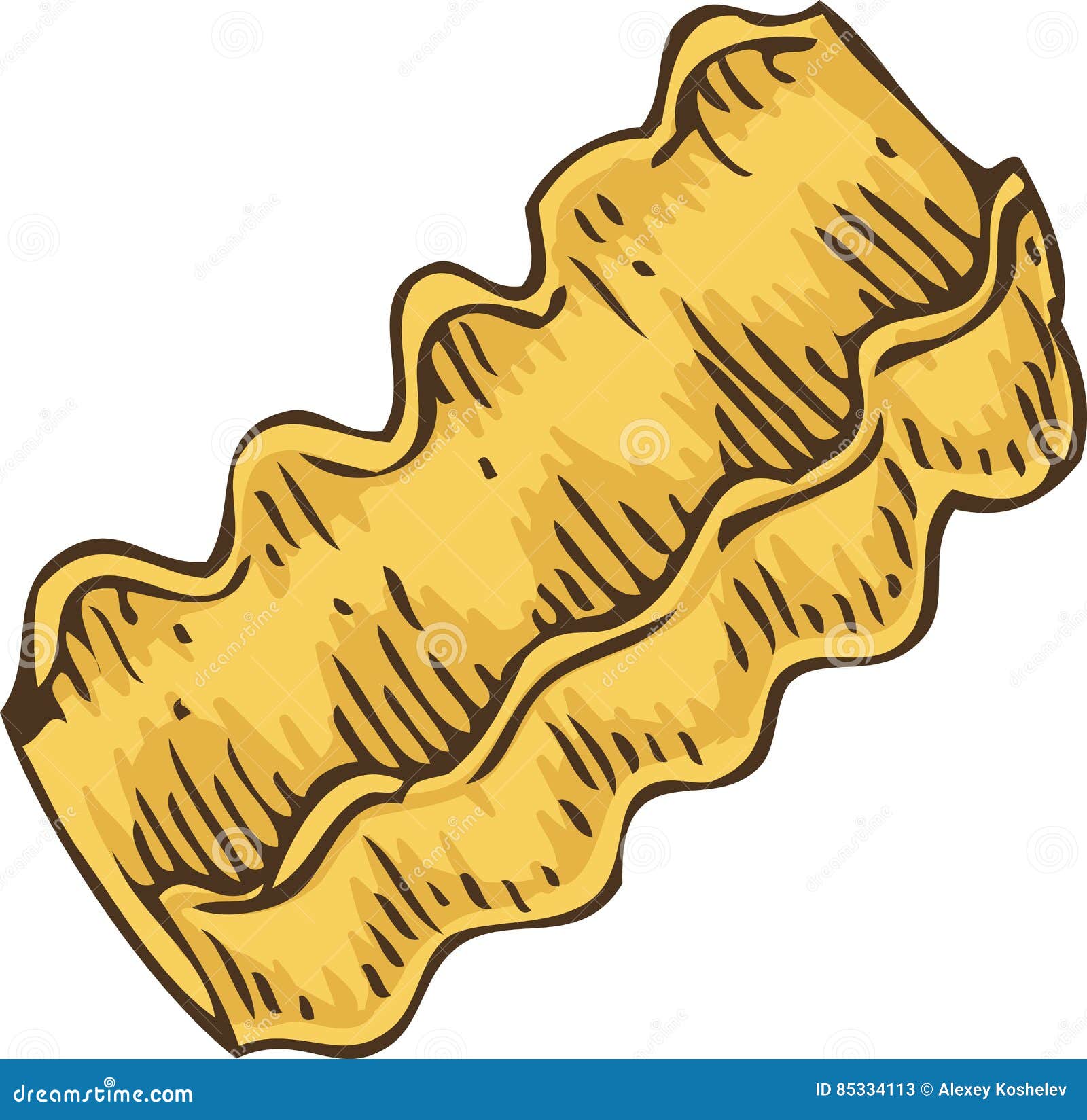 Italian Pasta. Rocchetti stock illustration. Illustration of