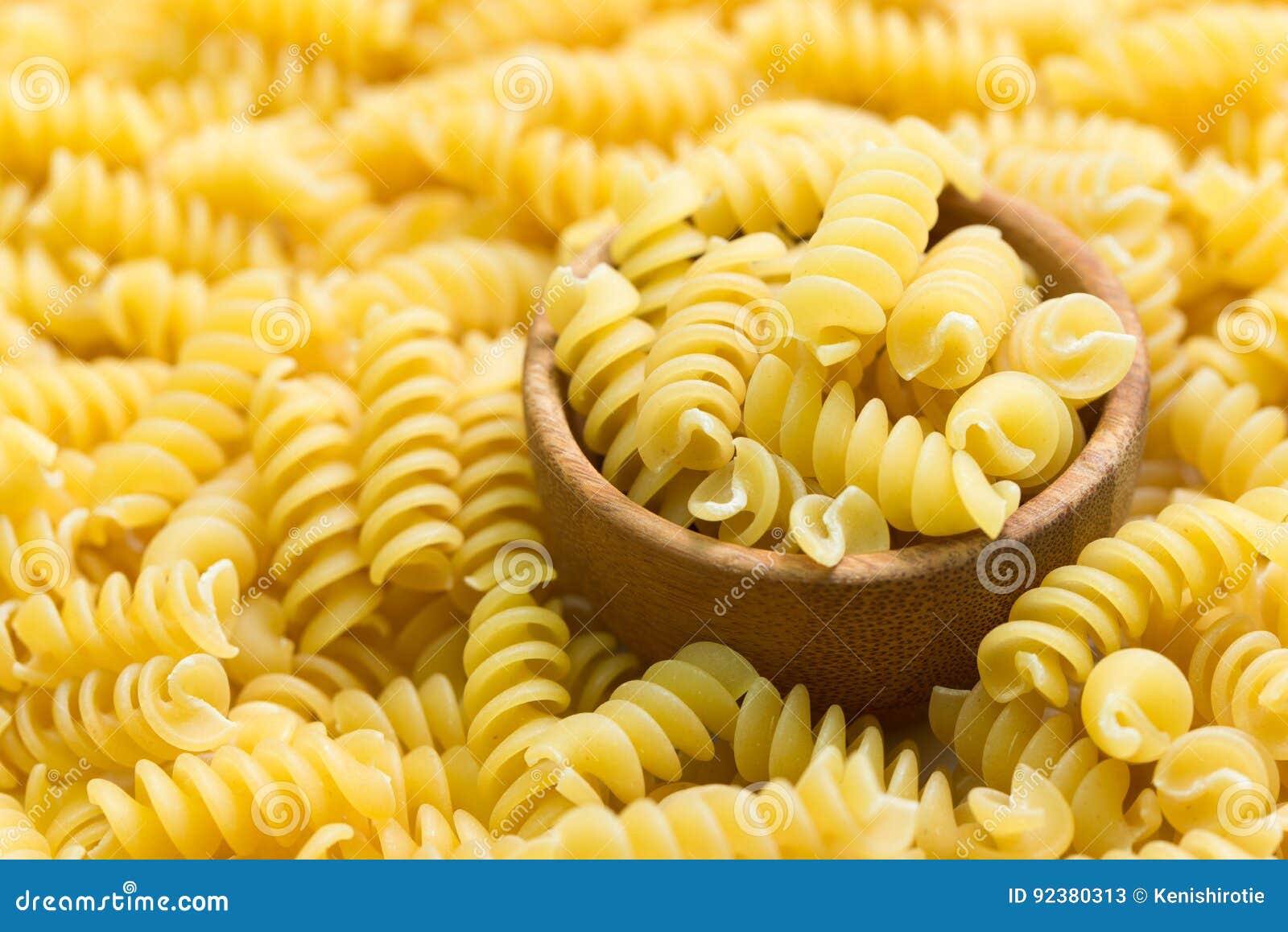 Italian pasta spirals stock image. Image of close, italian 92380313
