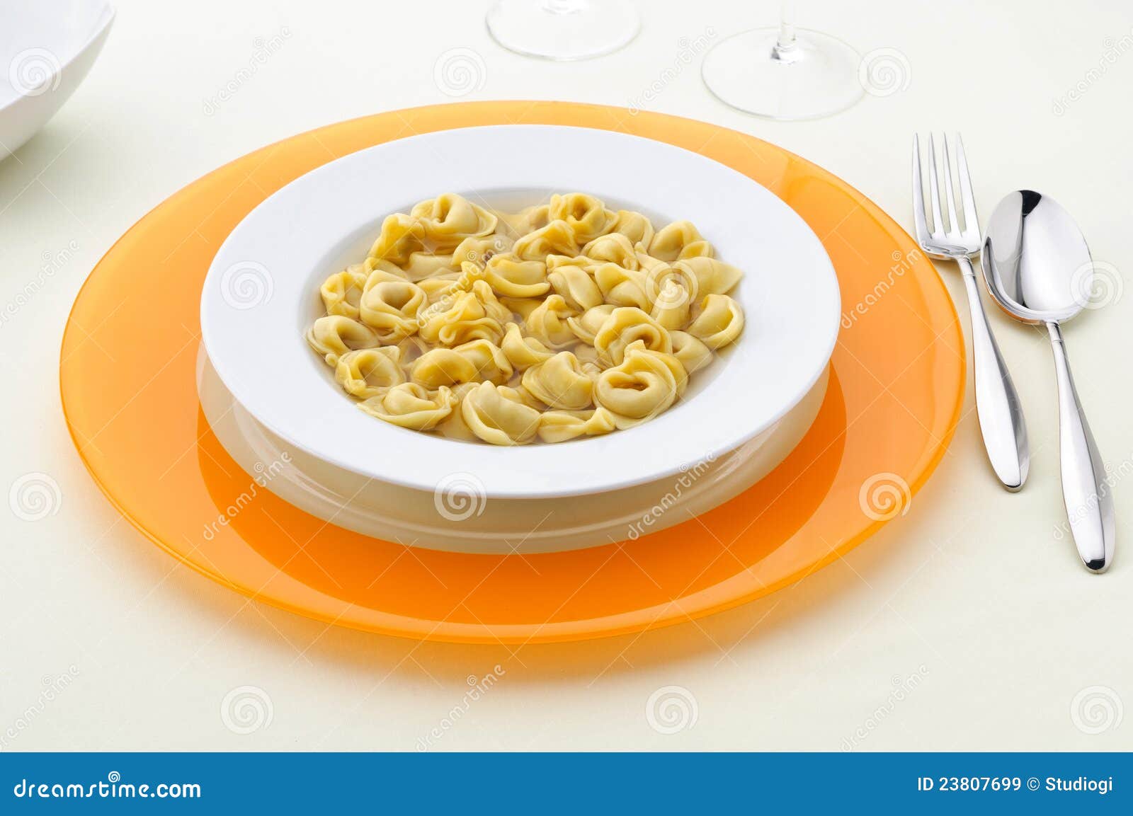 Italian Pasta, Tortellini in Broth Stock Image Image of meal, recipes