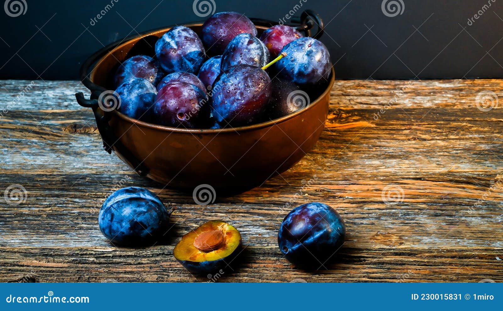 italian plums inside  rustic looking bow
