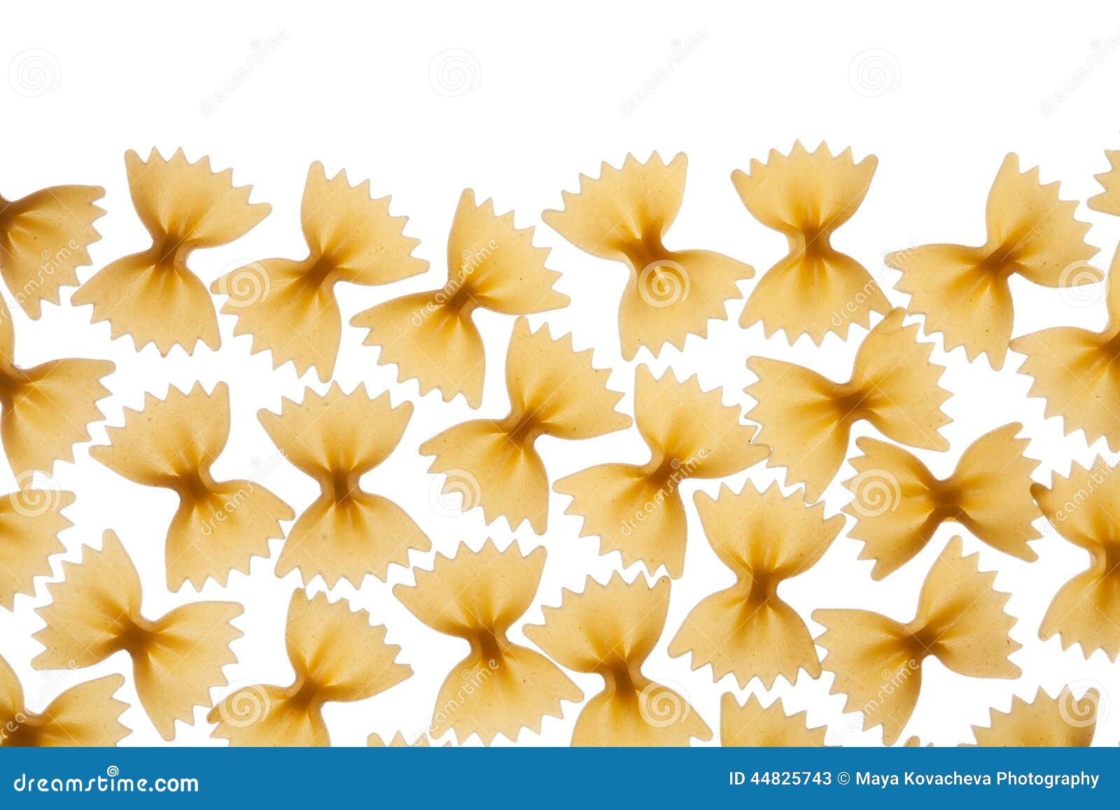 Italian Raw Pasta Farfalle, Bow Tie, Butterfly Stock Image Image of