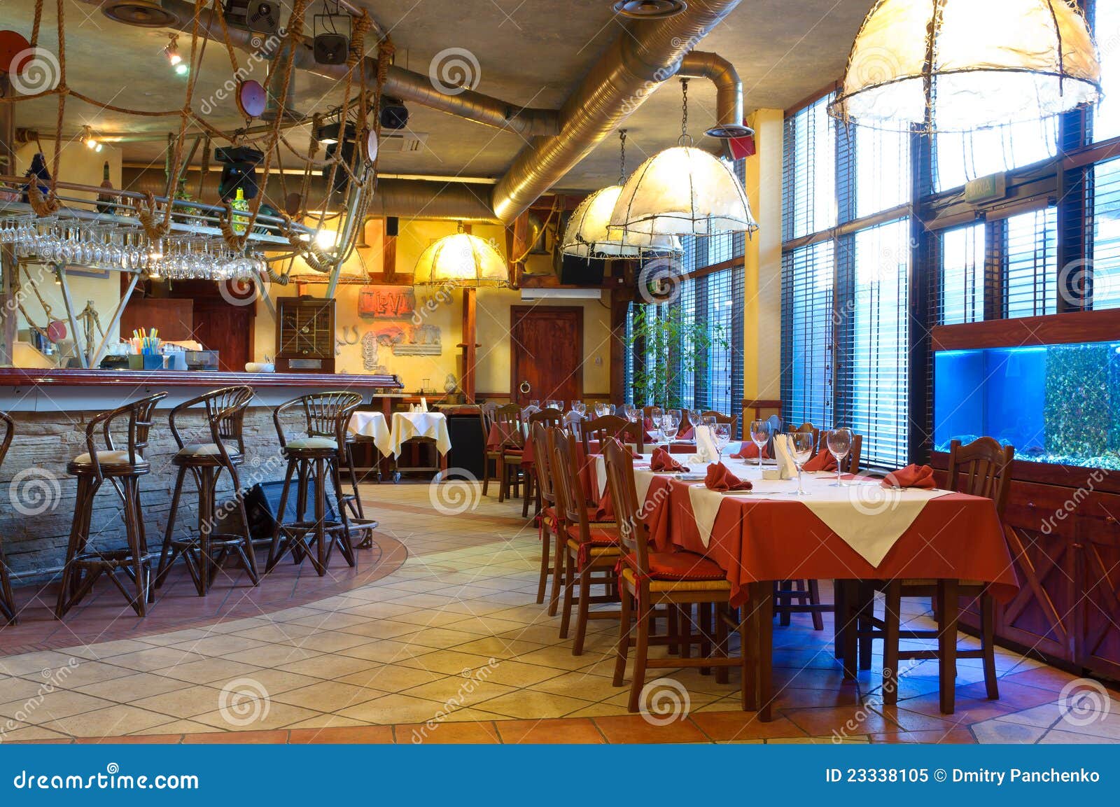 Italian restaurant stock image. Image of floor, luxury 23338105
