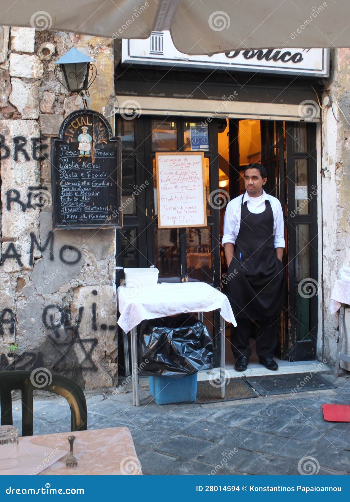 Italian restaurant editorial stock image. Image of italian 28014594