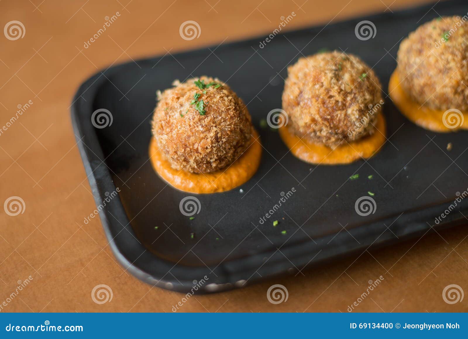 Italian Risotto Rice Balls. Stock Photo Image of crunchy, gourmet