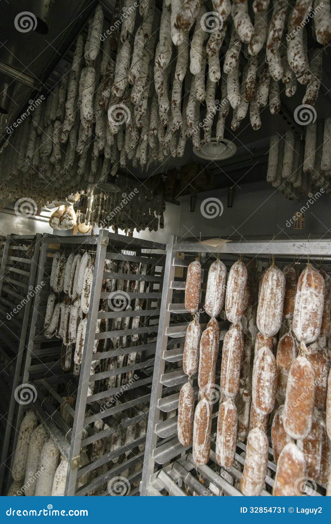Italian Salami stock image. Image of hanging, freshness 32854731
