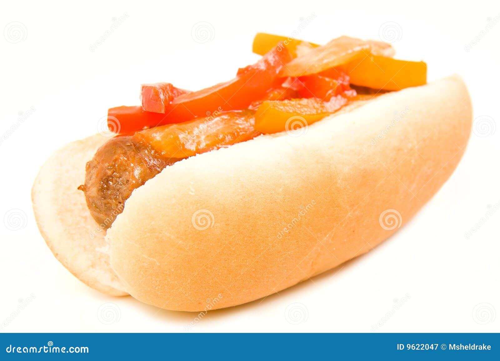 Italian Sausage and Peppers Stock Image Image of sauce, roll 9622047