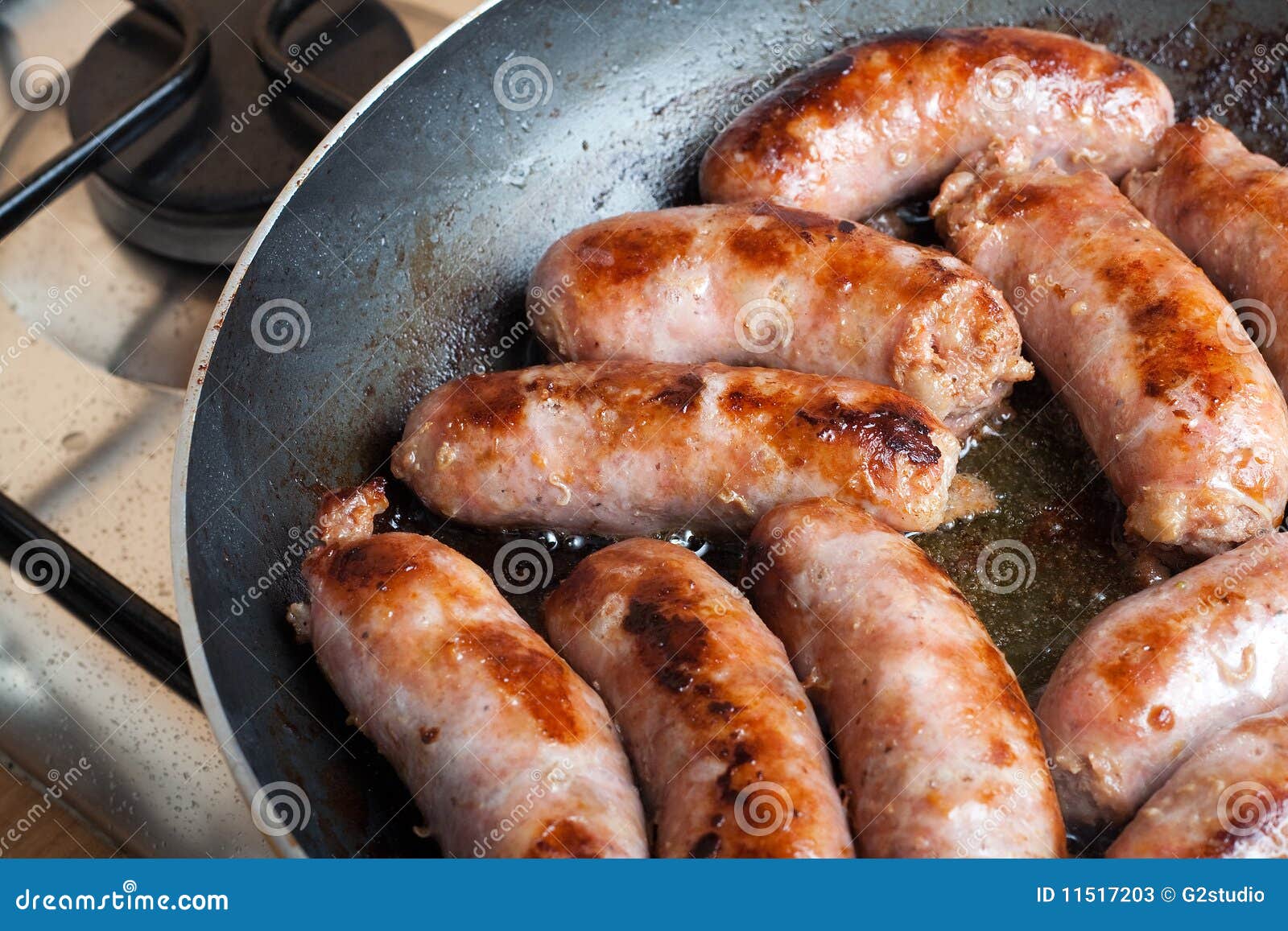 Italian Sausages with White Wine Stock Image Image of italy, diet