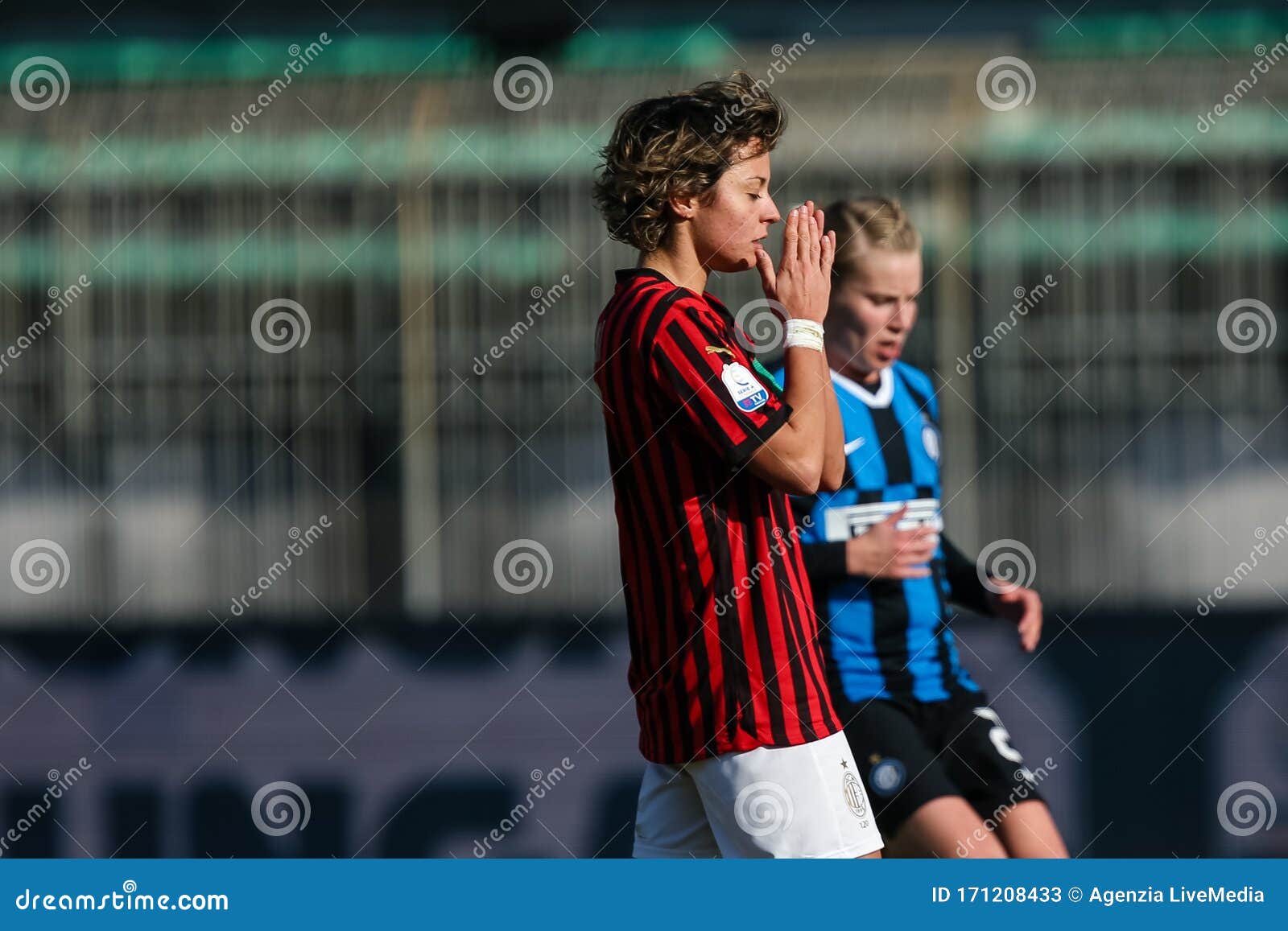 Valentina Giacinti (AC Milan) during AC Milan vs ACF Fiorentina femminile,  Italian football Serie A Women m - Photo .LiveMedia/Francesco Scaccianoce  Stock Photo - Alamy