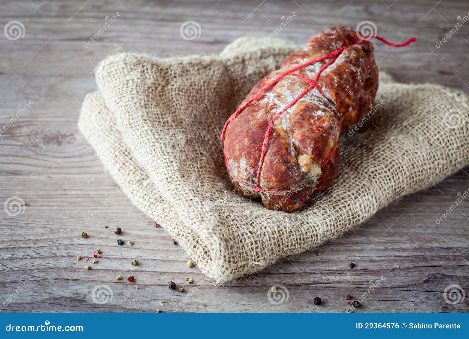 Italian Soppressata stock photo. Image of cuisine, spicy 29364576