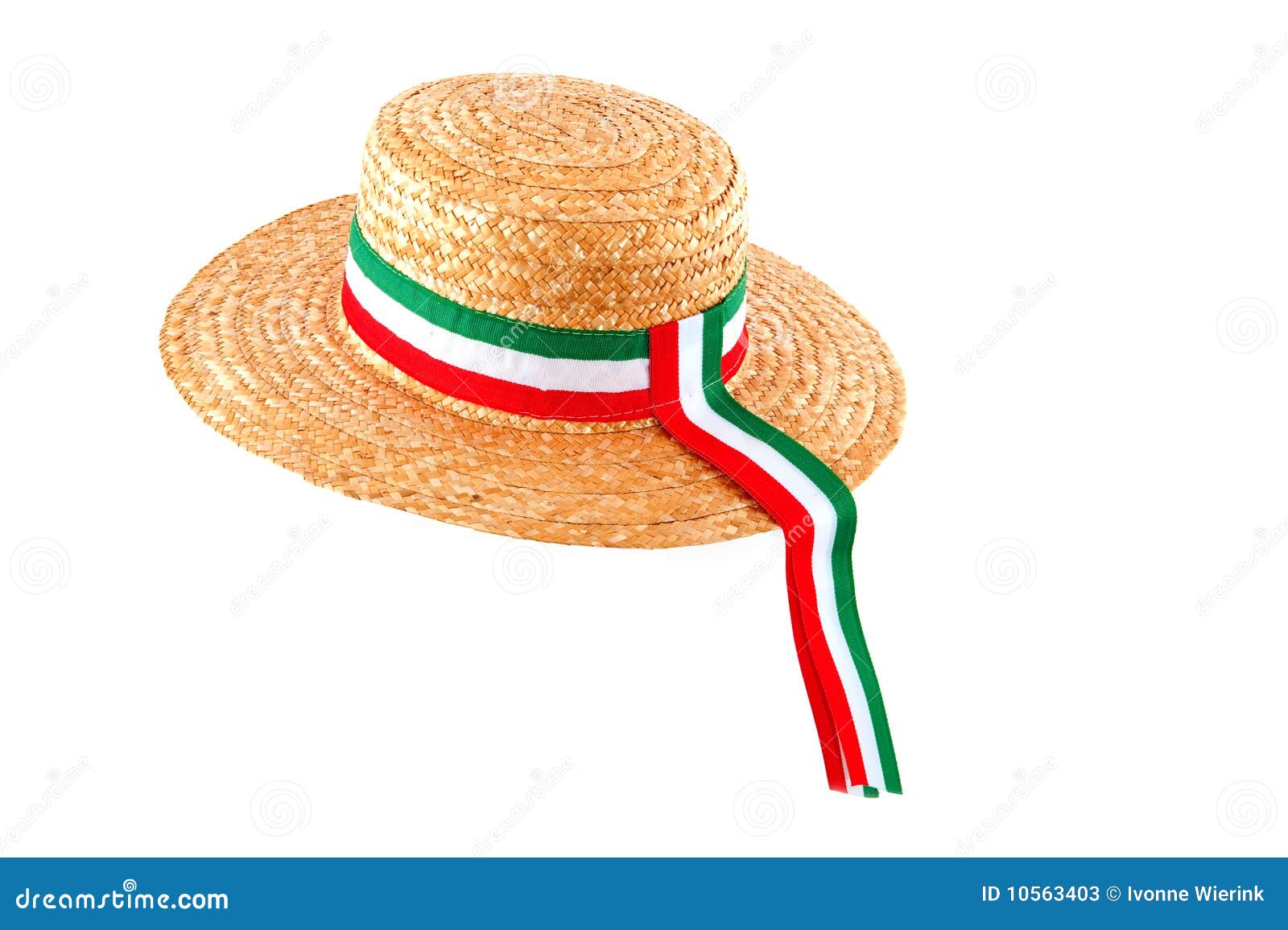 Italian straw hat stock image. Image of straw, accessoire 10563403