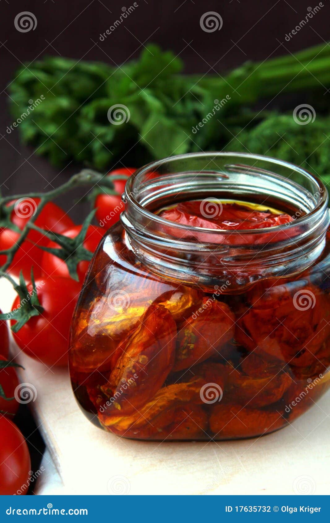 Italian Sundried Tomatoes in Olive Oil Stock Photo Image of