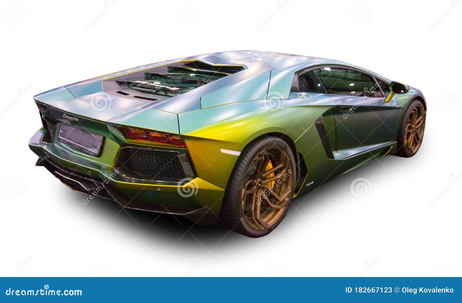 Italian Supercar Lamborghini. White Background Editorial Stock Photo