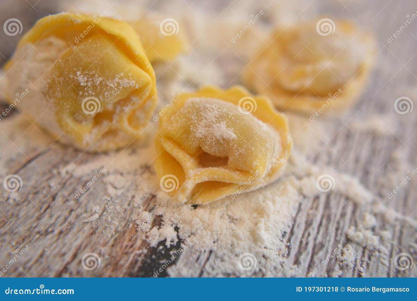 italian tortellini traditional pasta with eggs