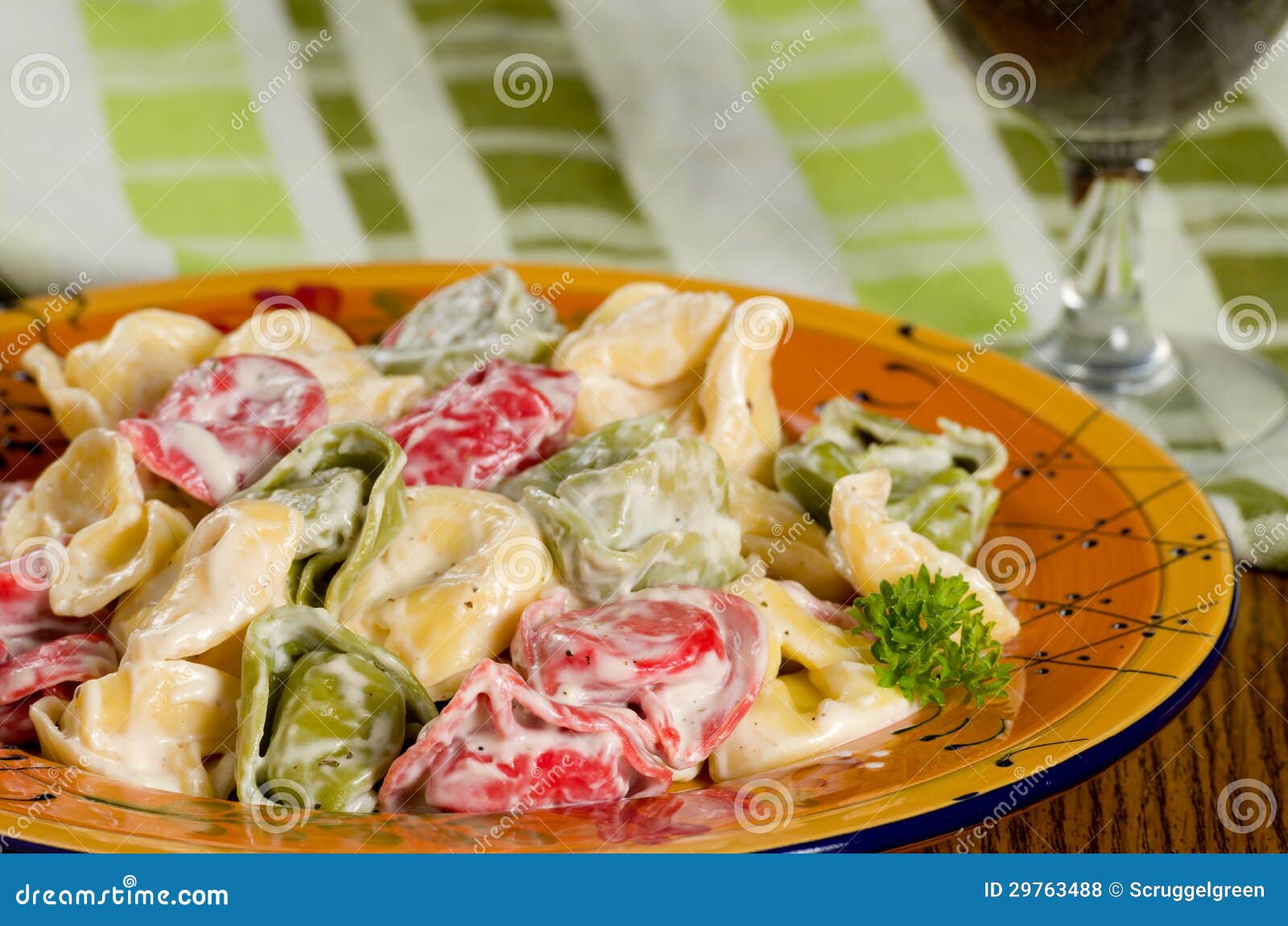Tortellini stock photo. Image of sauce, covered, table - 29763488