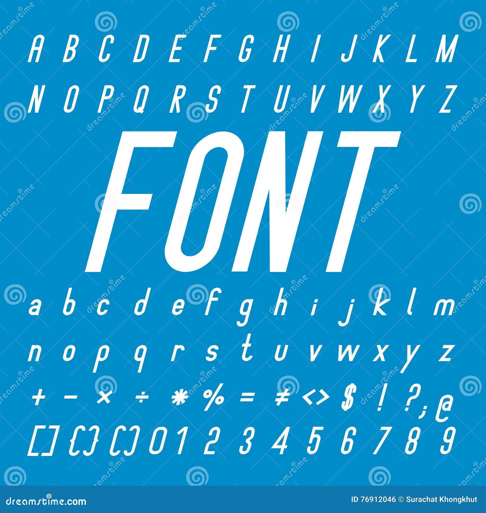 Download Italic Font Family And Alphabet Vector Font Design Stock Vector - Illustration of typeface ...