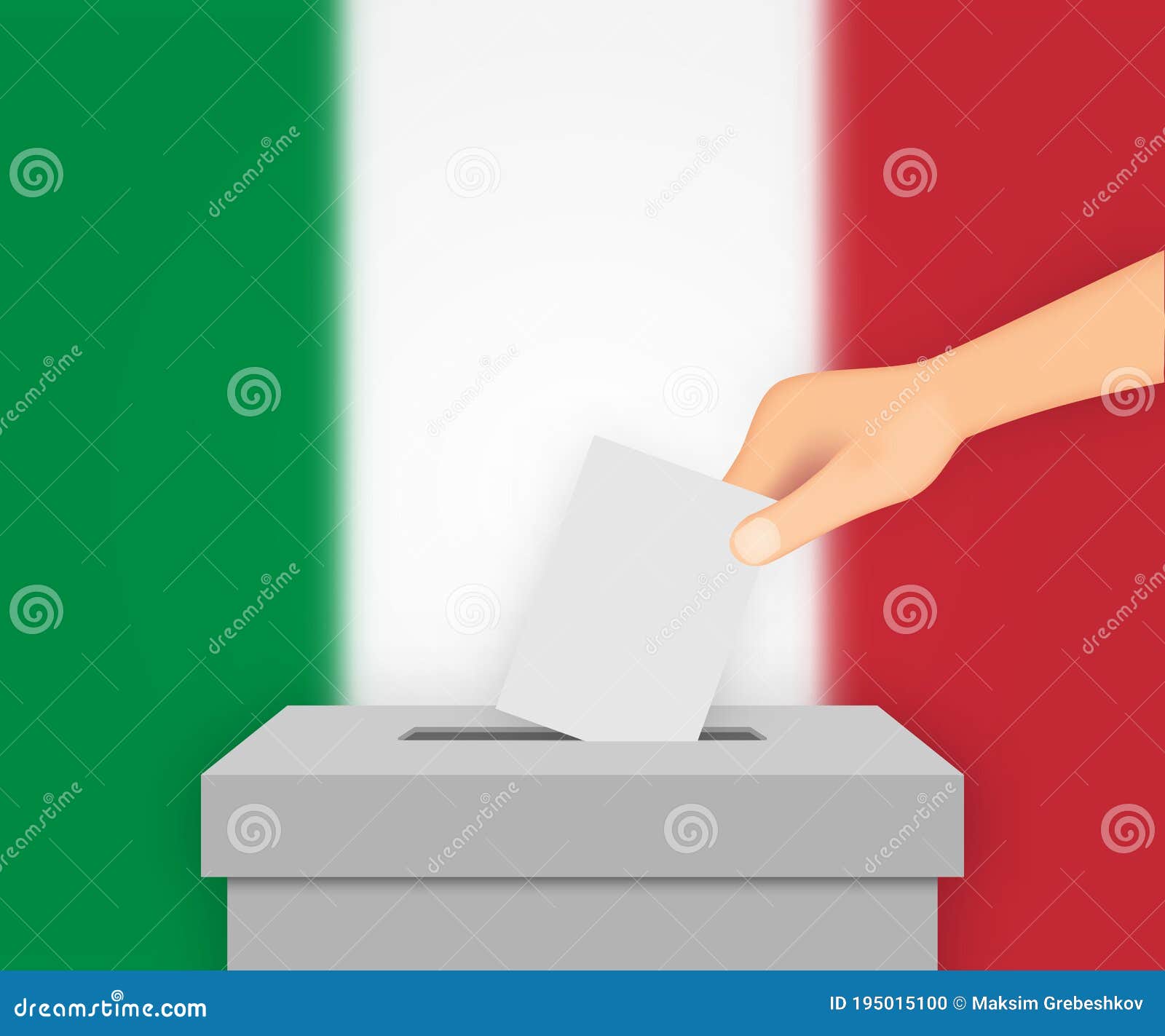 Italy Election Banner Background. Template for Your Design Stock  Illustration - Illustration of italy, banner: 195015100