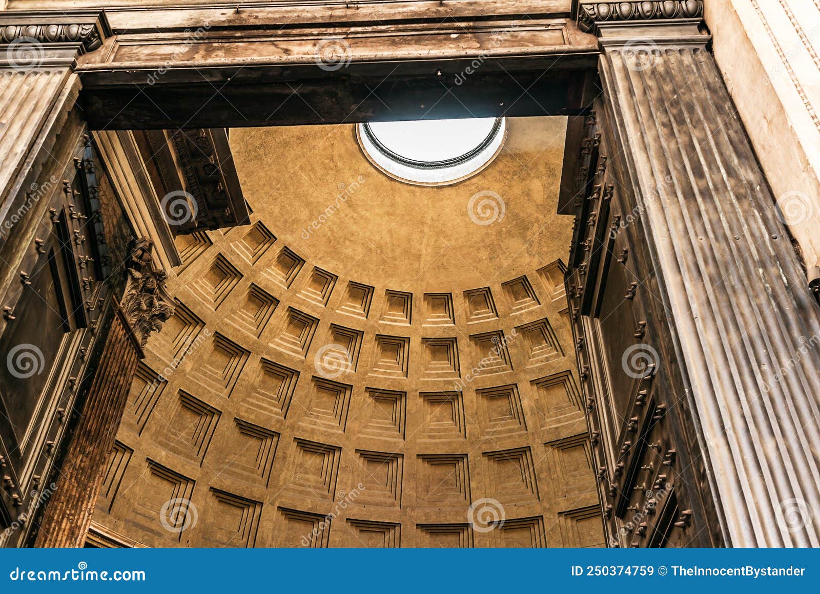 rome - entrance to the pantheon
