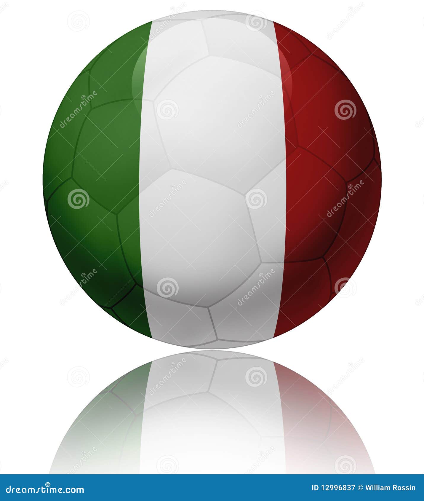 Italy flag ball stock illustration. Illustration of goal - 12996837