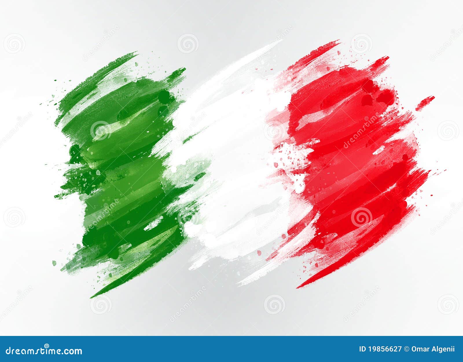 Italy flag drawn stock image. Image of national, green - 19856627