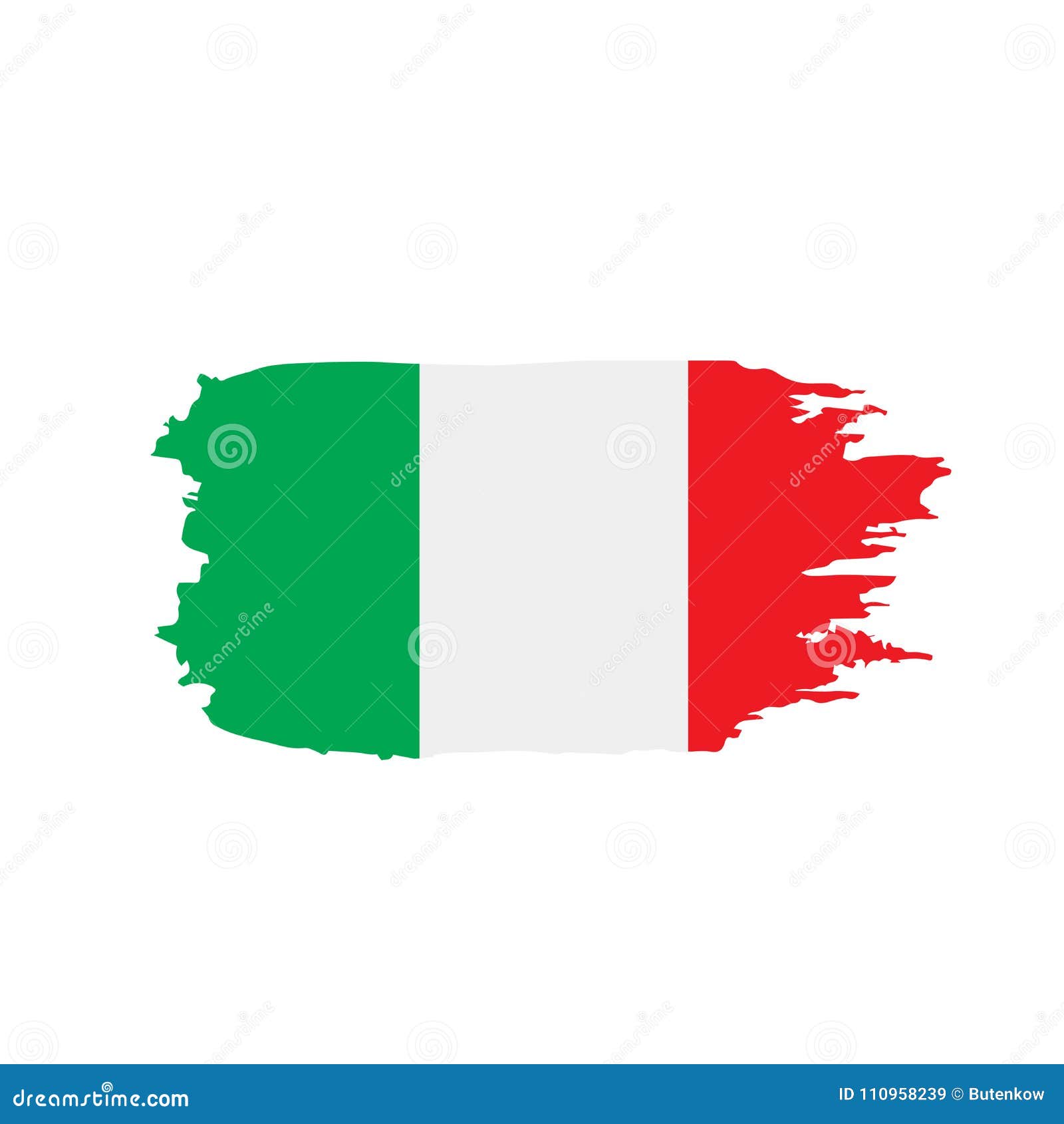 Italy Flag, Vector Illustration Stock Vector - Illustration of concept ...