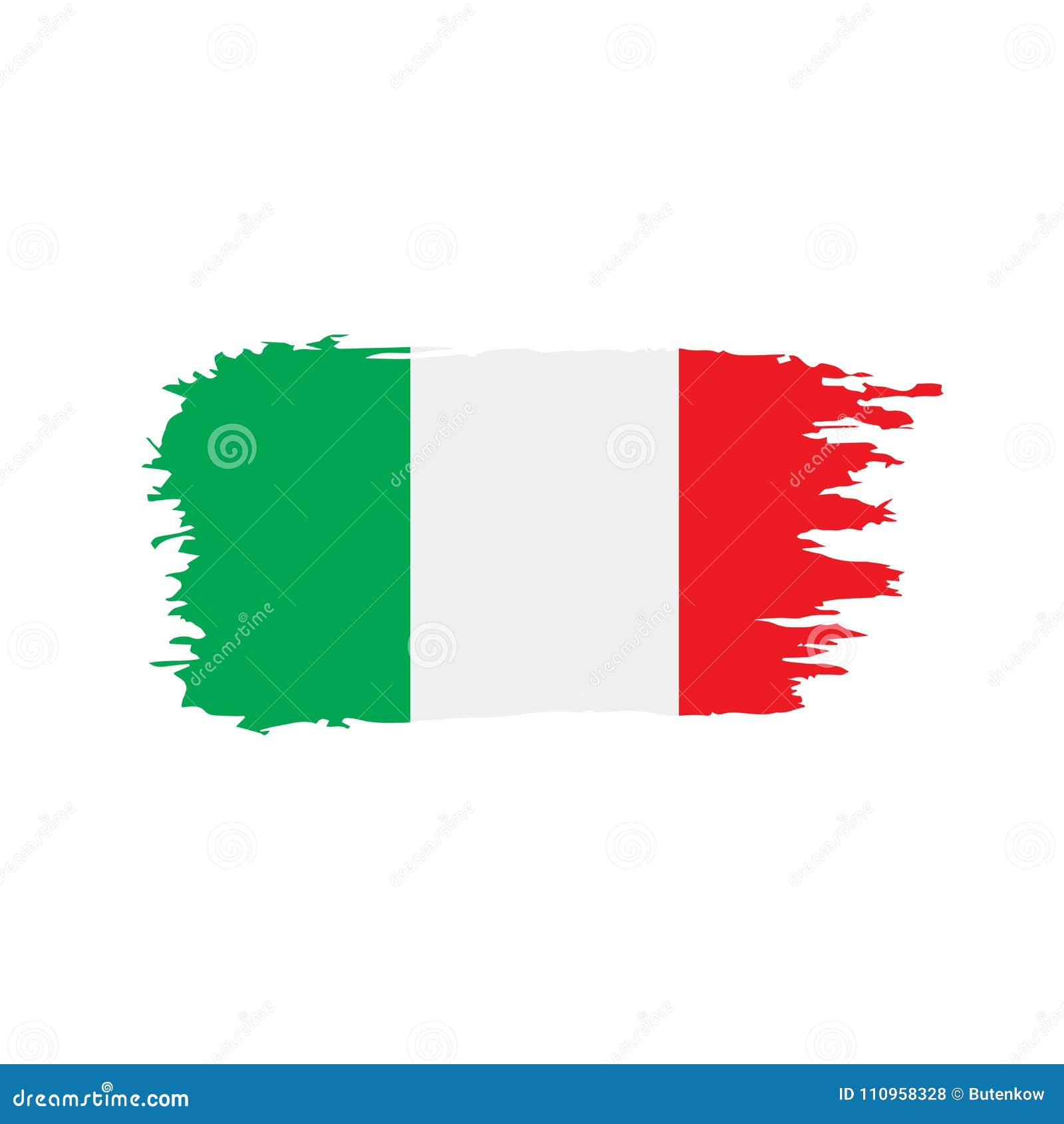 Italy Flag, Vector Illustration Stock Vector - Illustration of italy ...