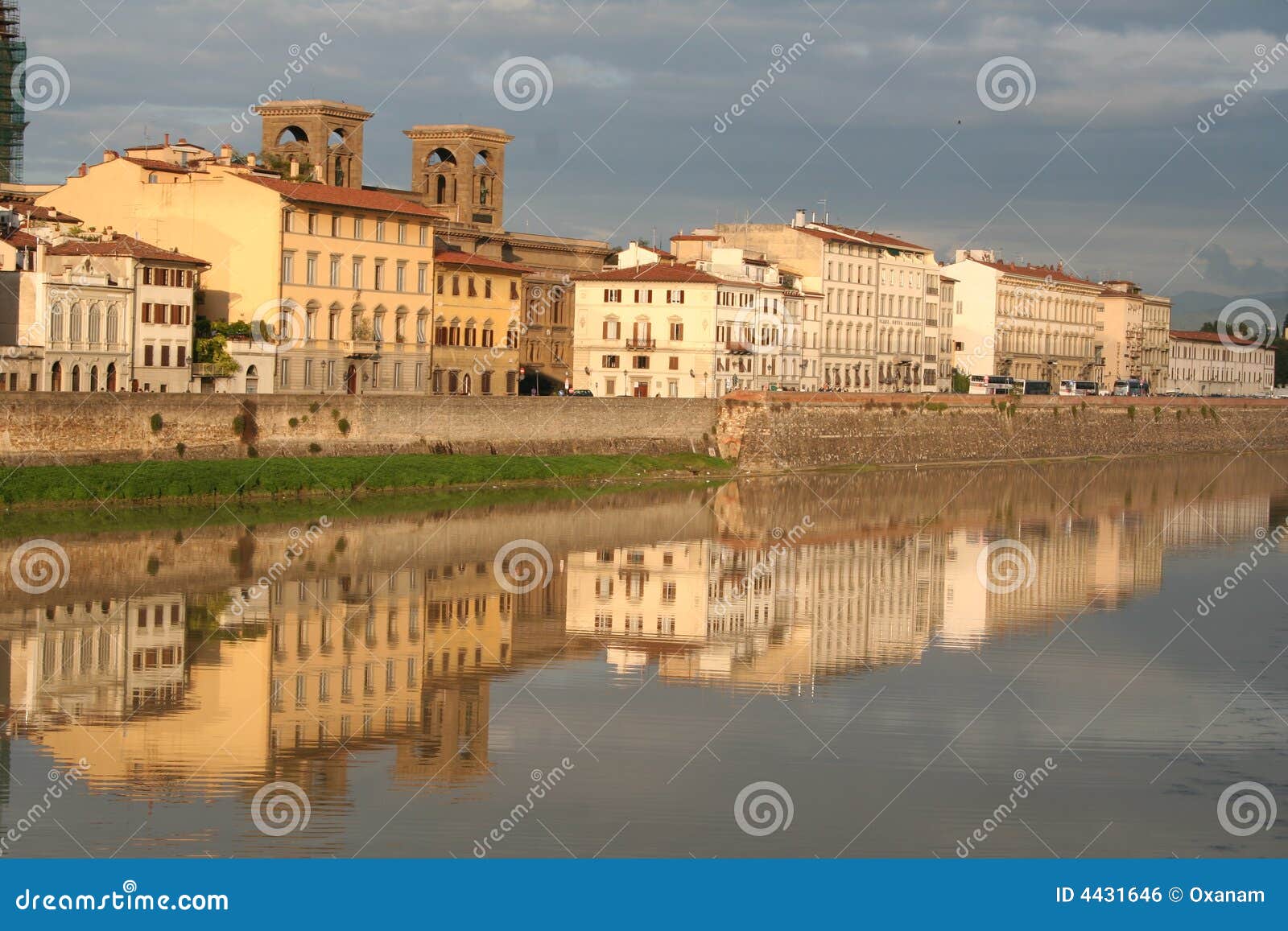 Italy. Florence. Quay of the River Arno Stock Photo Image of ancient