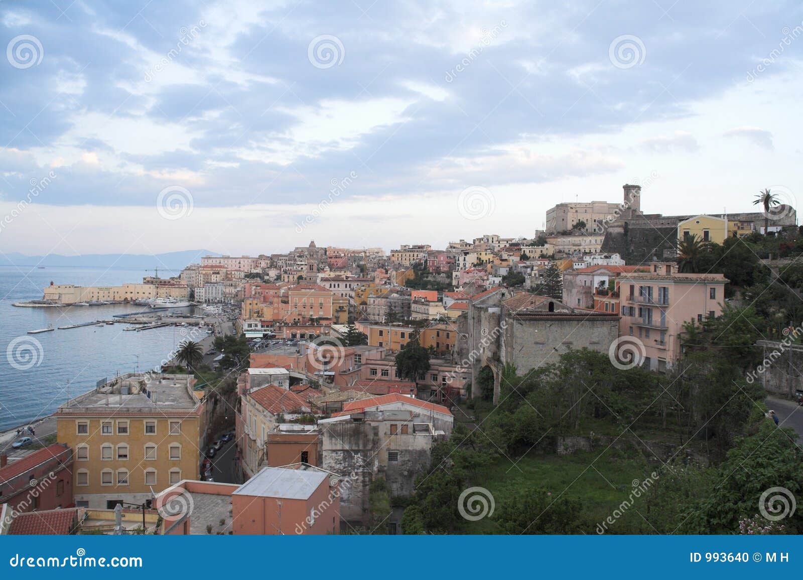 italy - gaeta - historical city and harbour