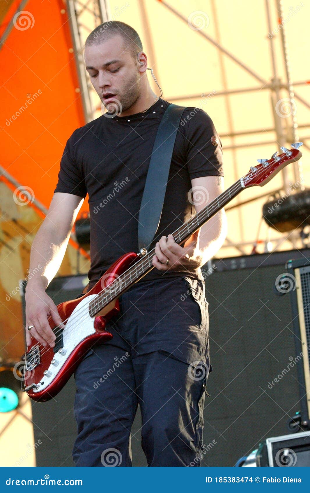 Chris Wolstenholme Of Muse During The Concert Editorial Stock Image Image Of Music Rock