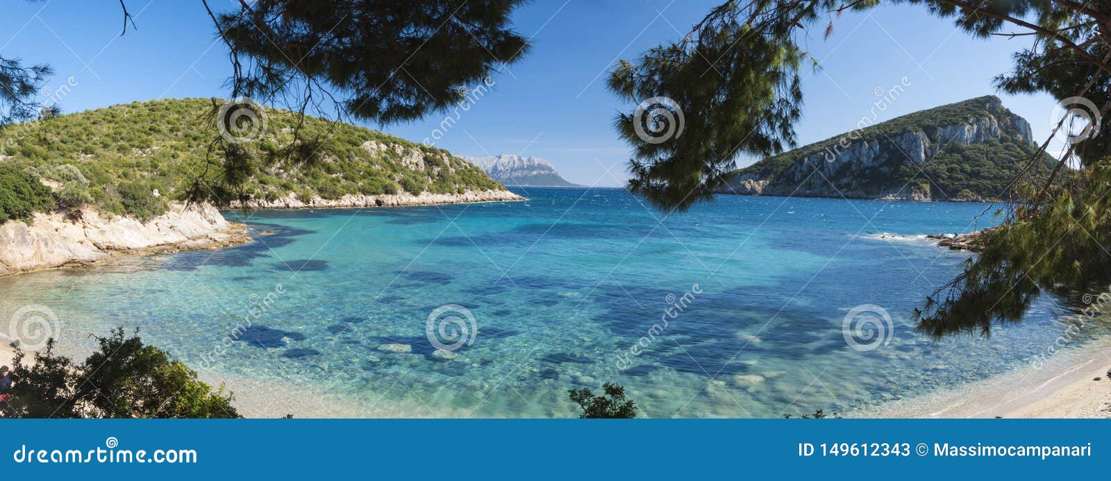 Italy Sardinia Cala Moresca Bay in Aranci Gulf Stock Image - Image of ...