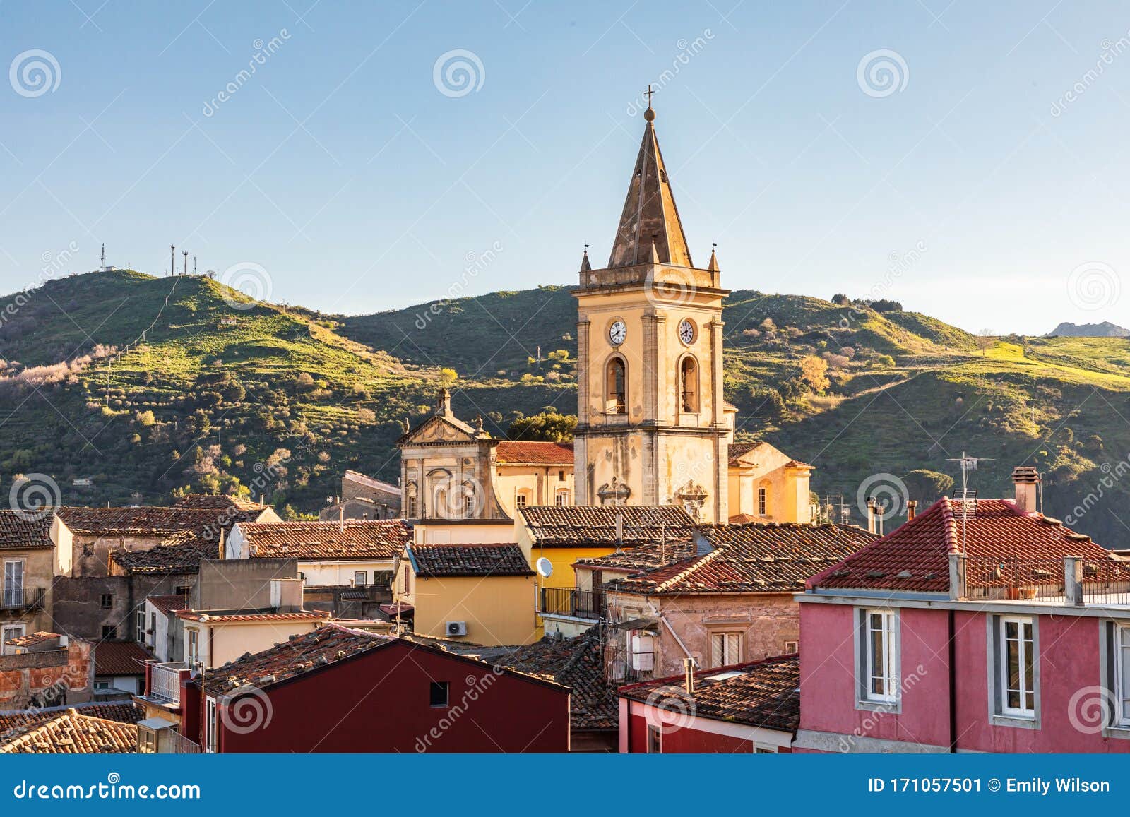 the medieval hill town of francavilla di sicilia