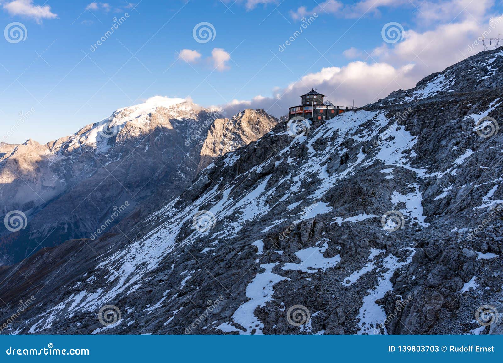 Italy Stelvio National Park Famous Road To Stelvio Pass In Ortler