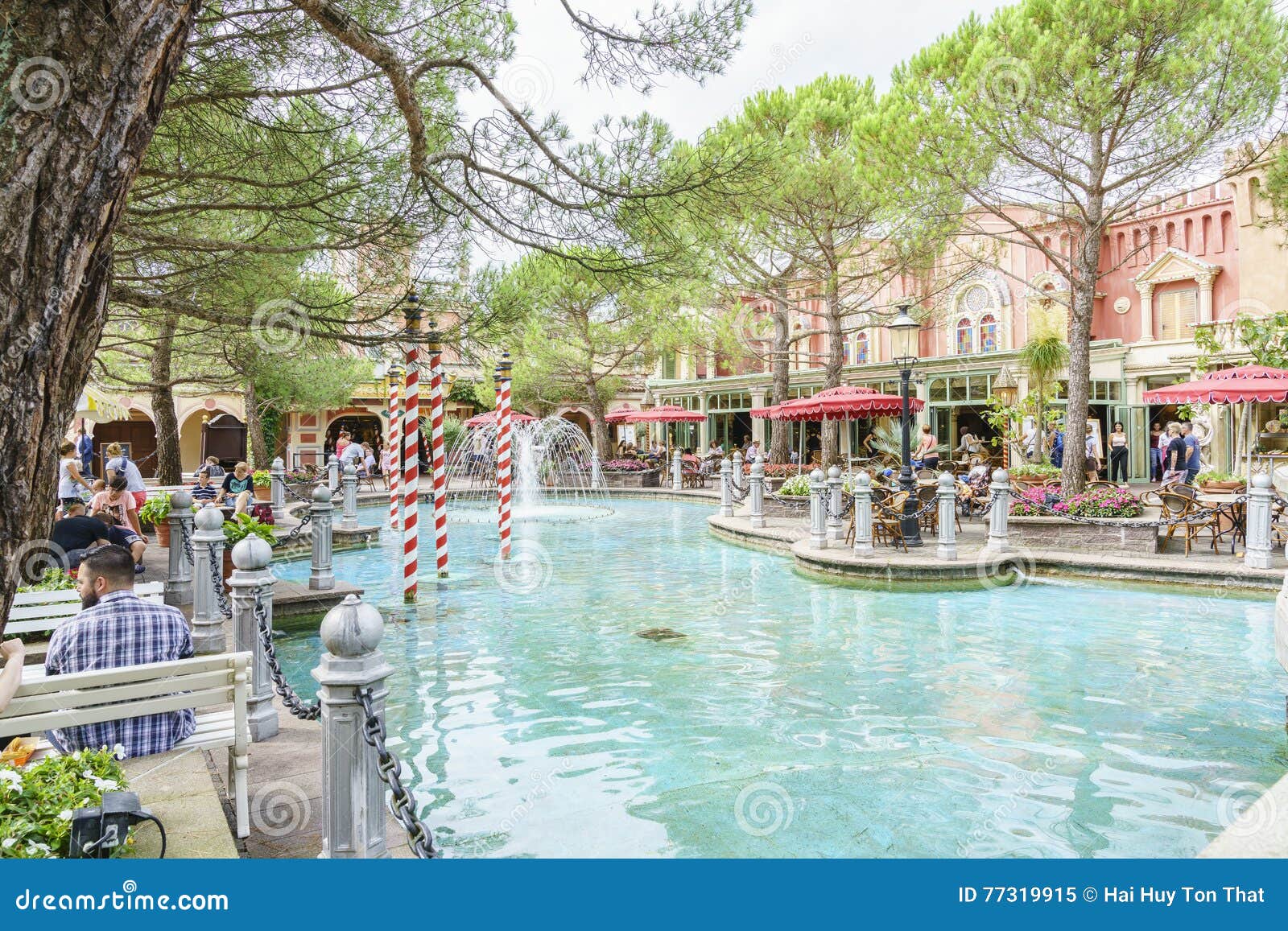 Italy Themed Area Europa Park Germany Editorial Image Image Of Amusement Flying