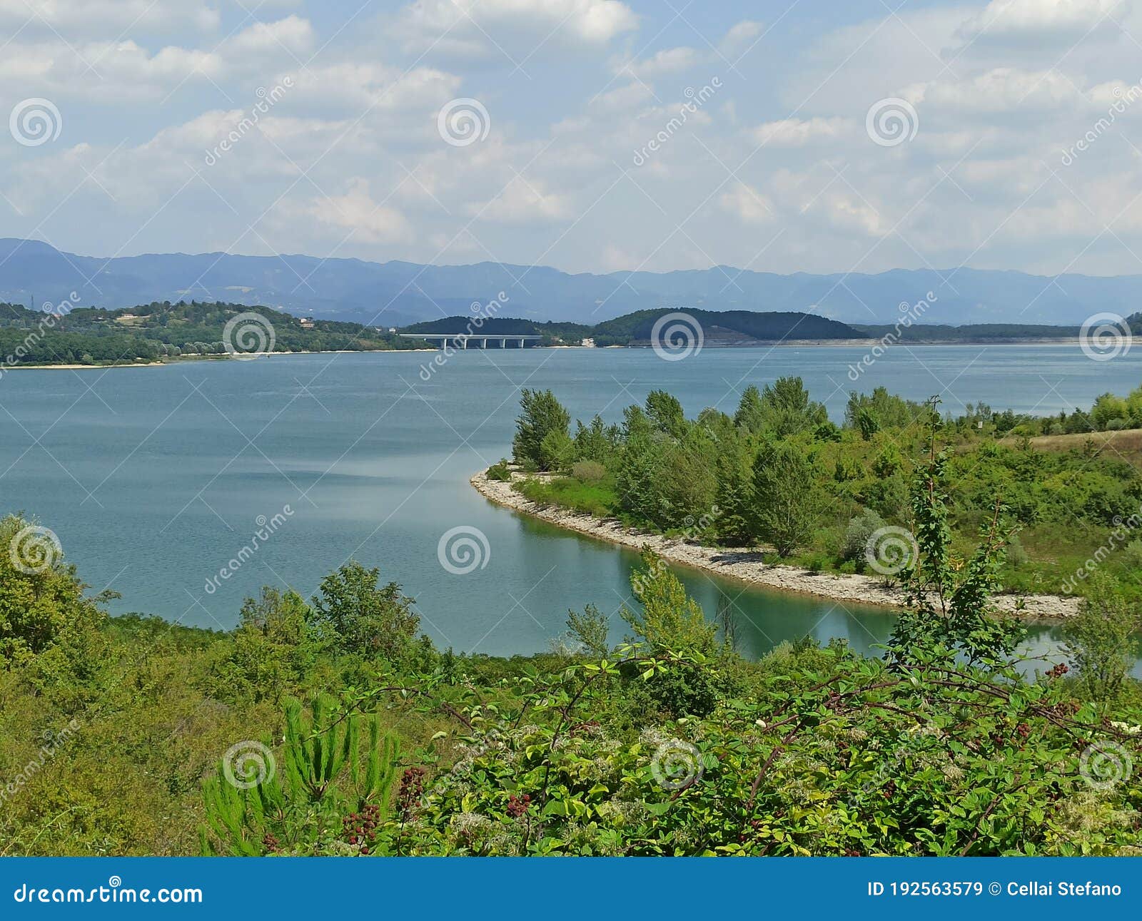 italy, tuscany, florence. the bilancino lake.