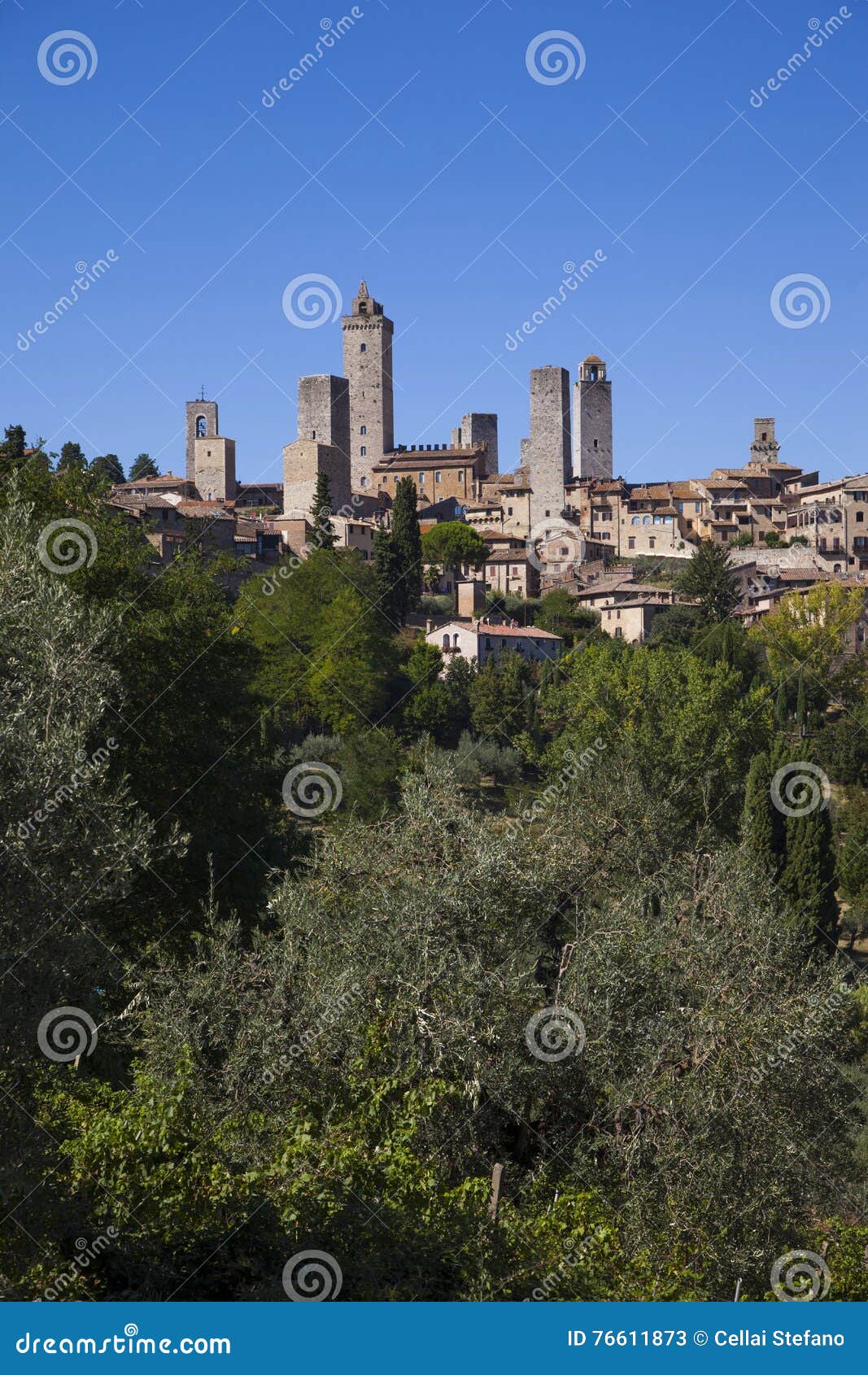 italy,tuscany, san gimignano village
