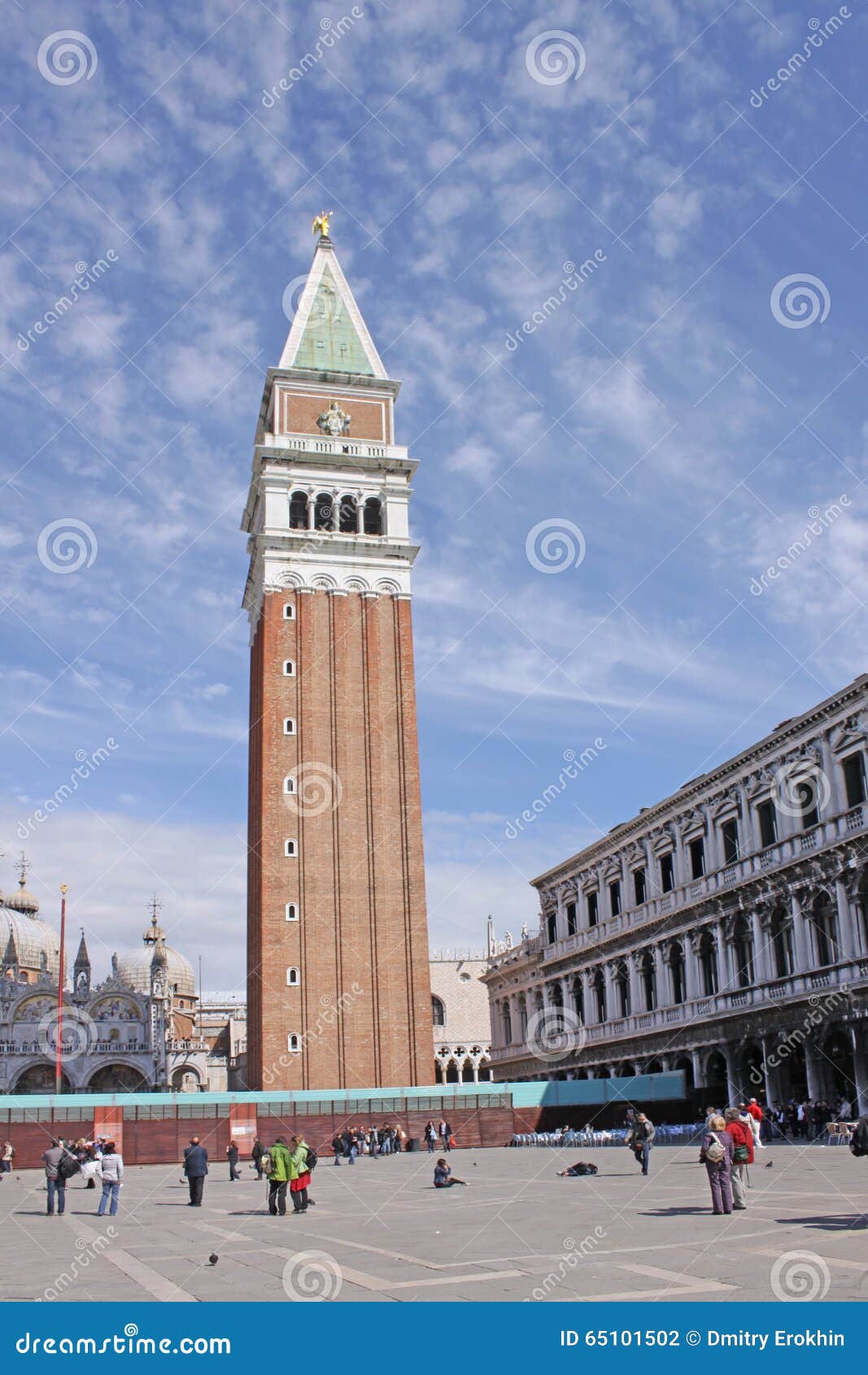 Italy Venice Bell Tower Of San Marco St Mark S