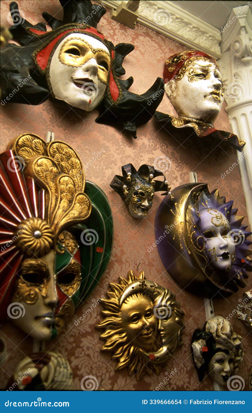 italy, venice - venetian fine carnival masks