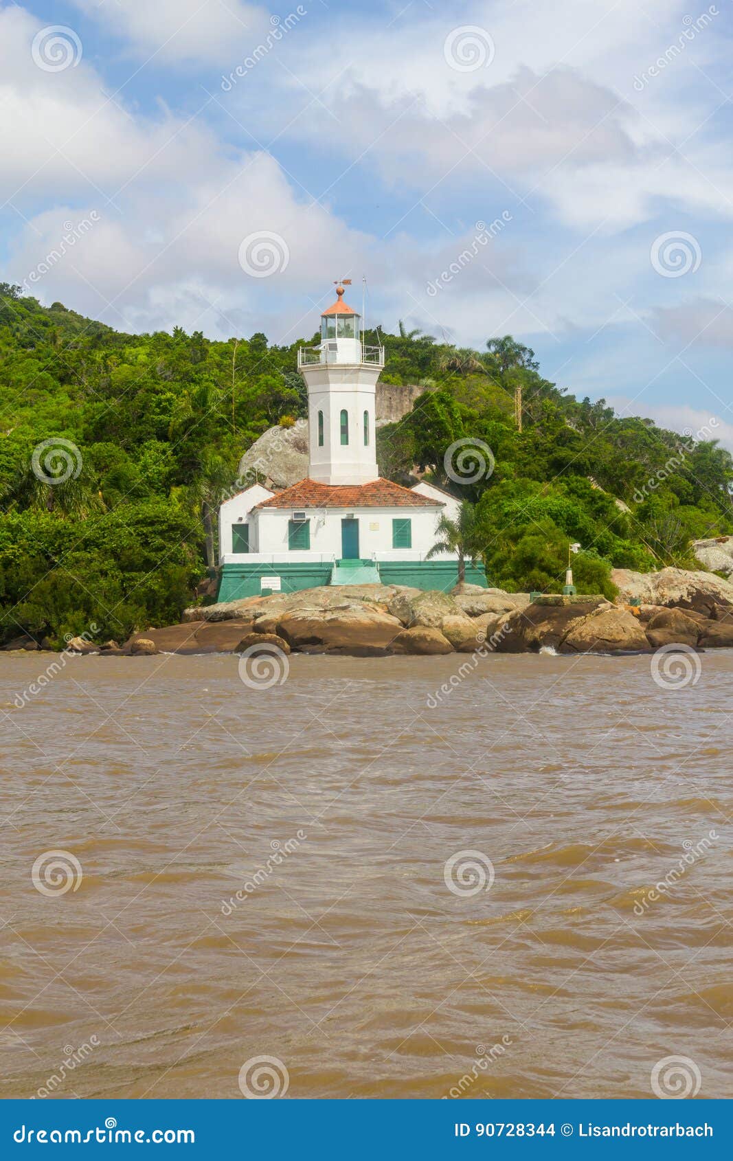 itapua lighthouse in guaiba lake