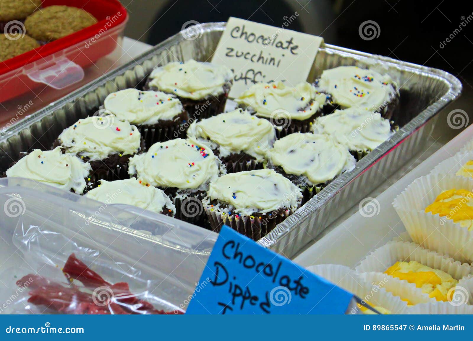 Items Set Up for Sale at a Bake Sale Stock Image Image of generosity