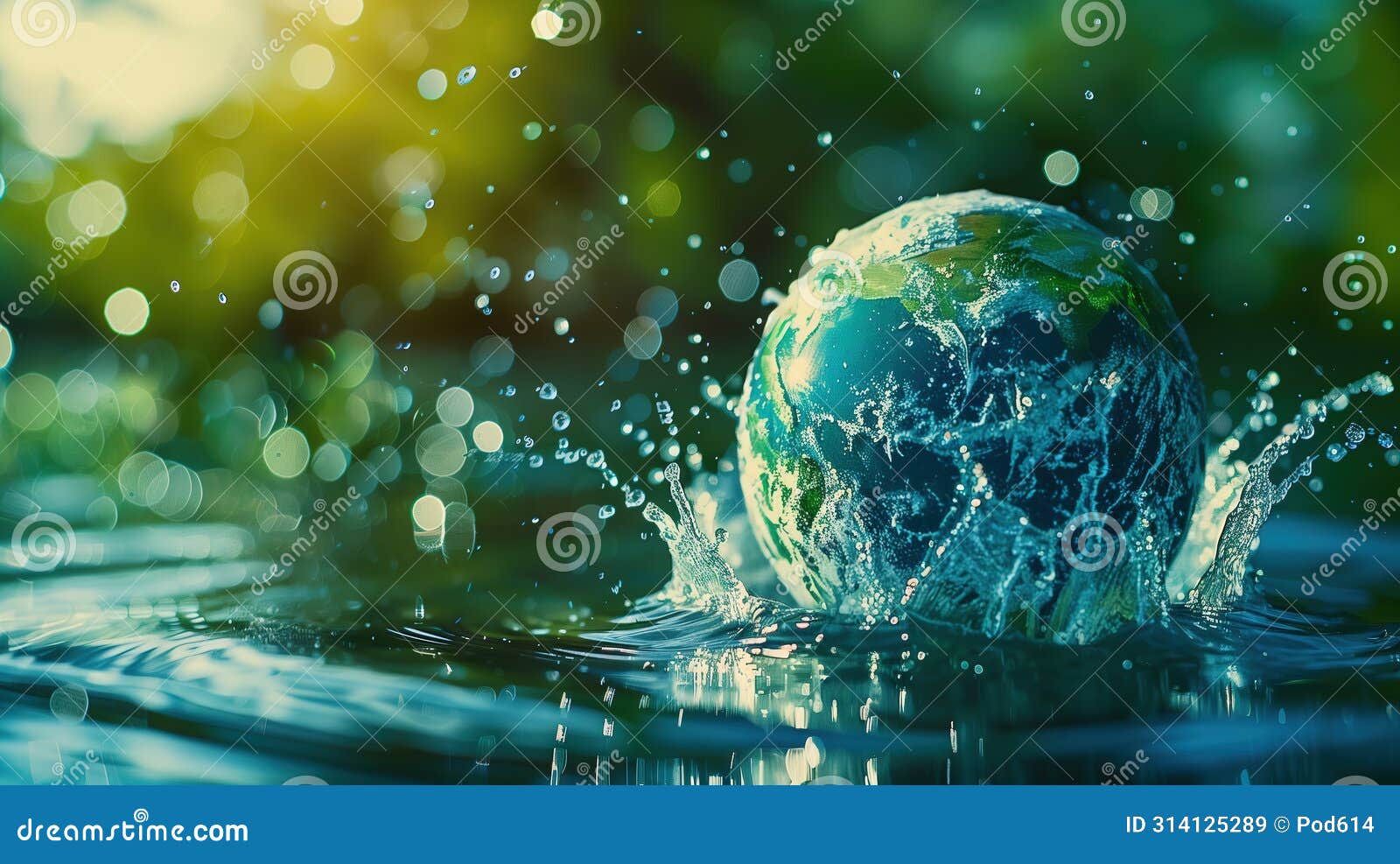 earth's legacy: abstract globe reflecting the importance of environmental stewardship and nature conservation