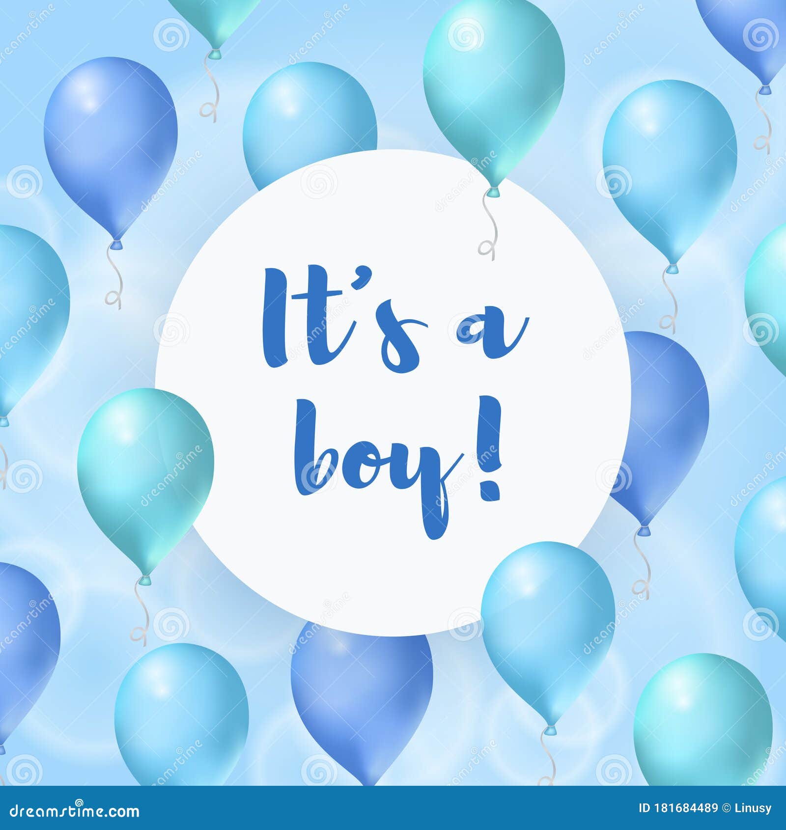 its a boy. baby shower greeting card