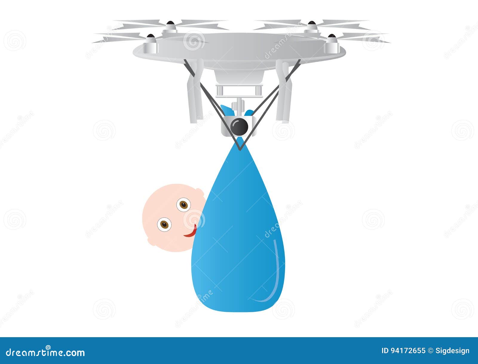 Its a boy - Drone delivery stock vector. Illustration of card - 94172655