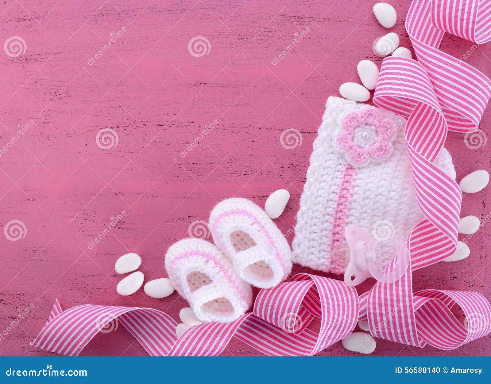 Its a Girl Baby Shower or Nursery Background Stock Photo - Image ...