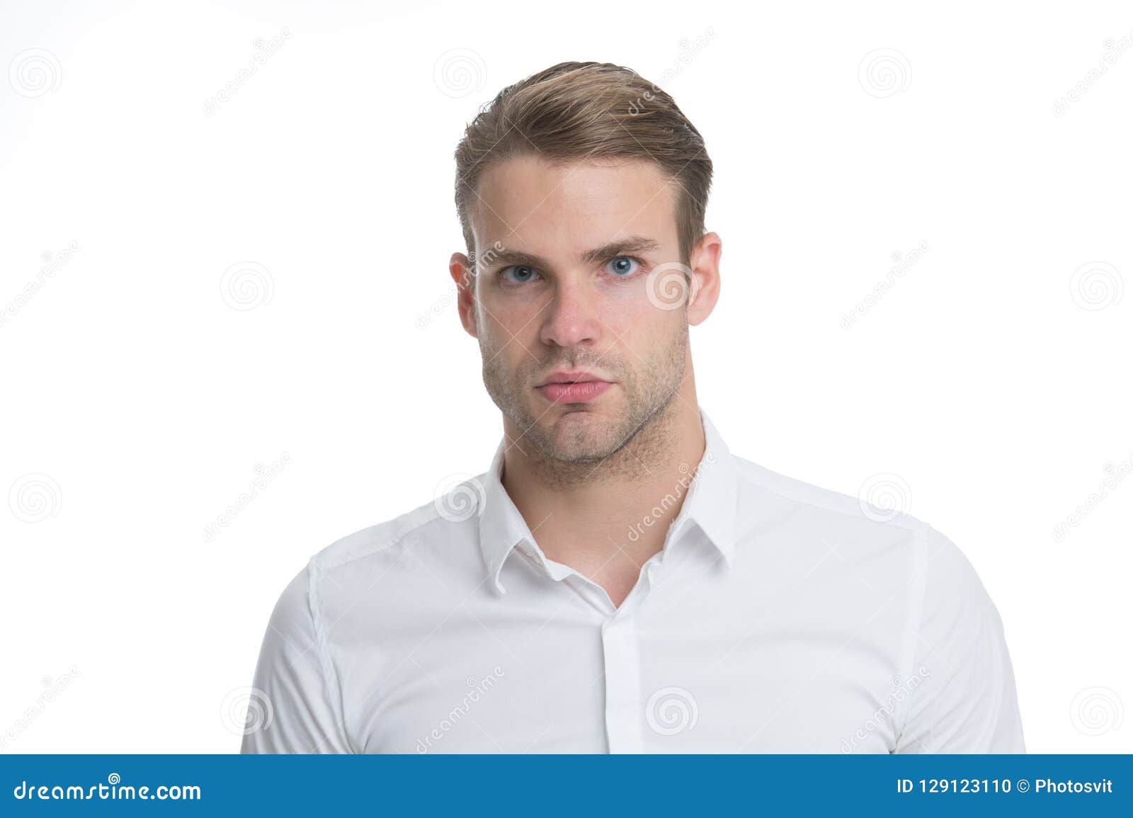 Its About Style Handsome Man With Short Beard Hair Man Needs