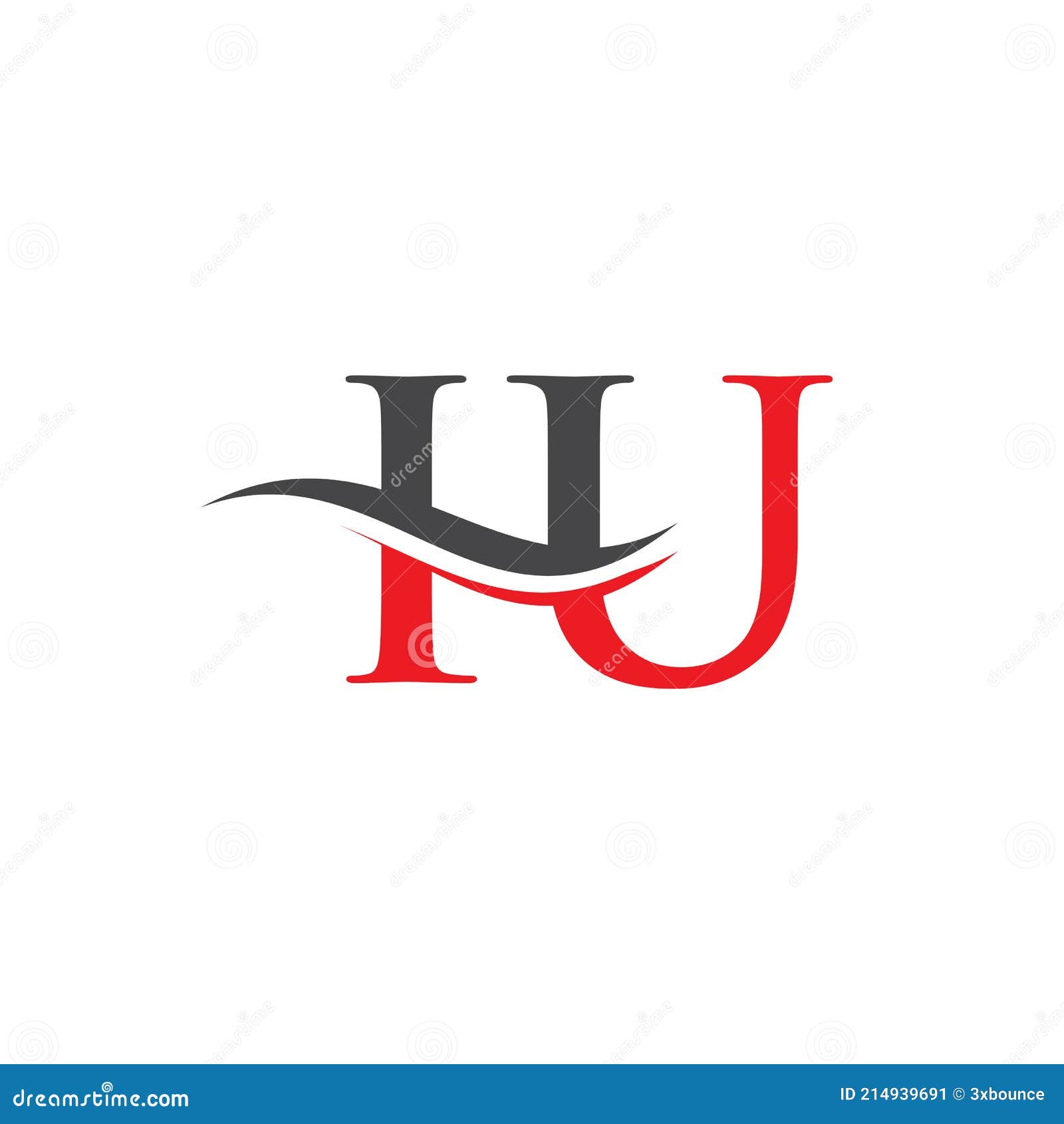 IU Linked Logo for Business and Company Identity. Creative Letter IU ...