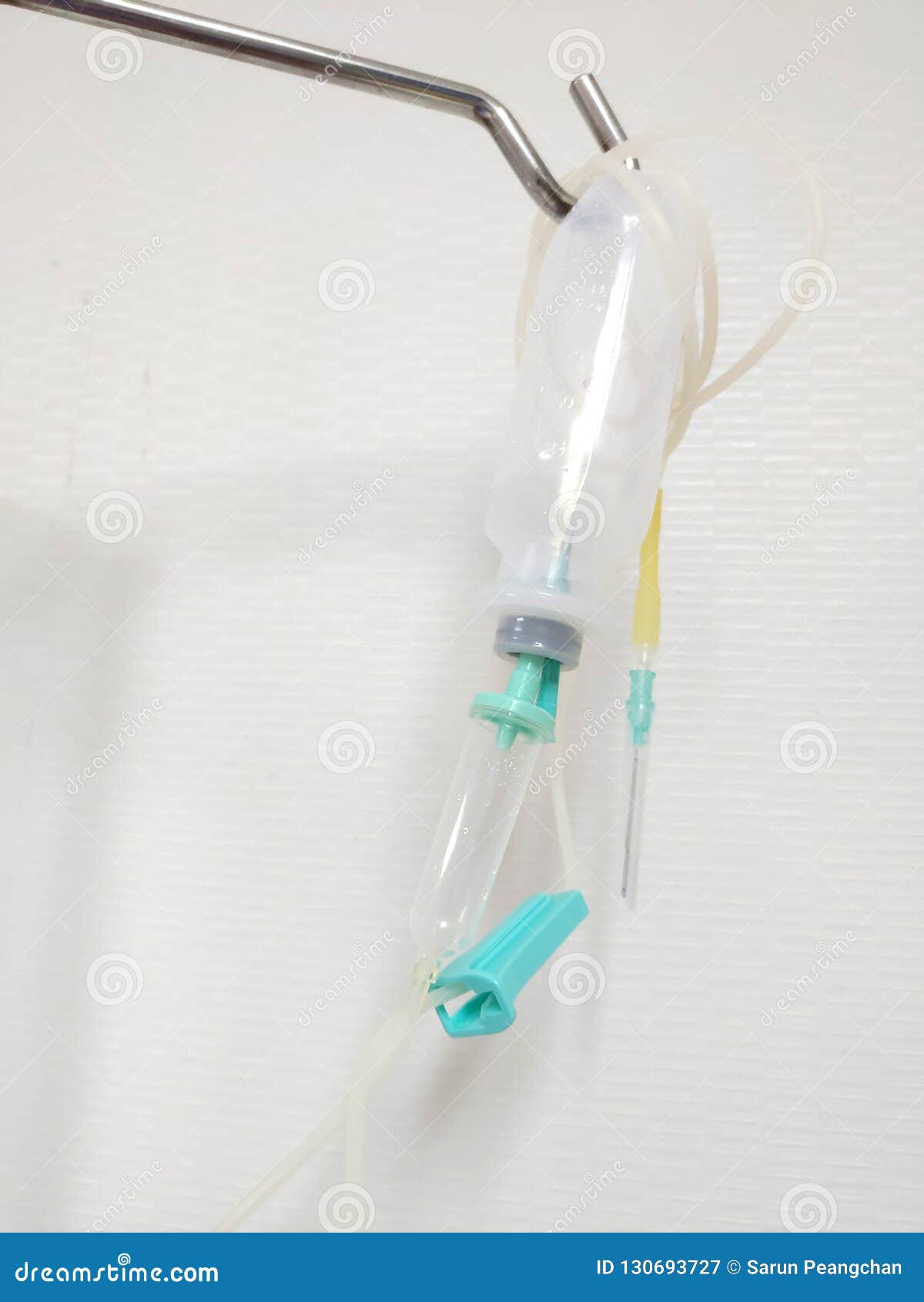 IV bag for patient. stock image. Image of saline, care - 130693727